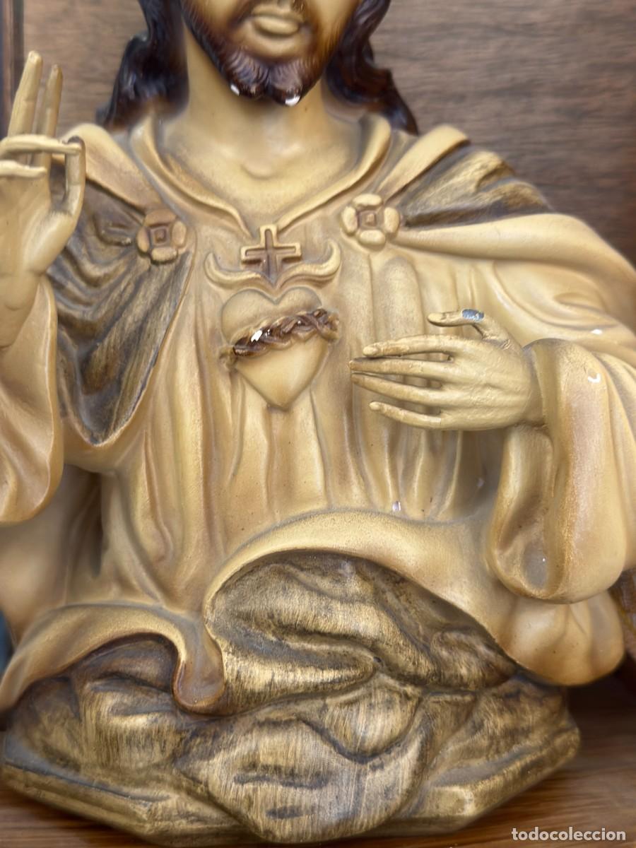Arte: Sagrado Coraz&oacute;n sobre peana - Foto 6