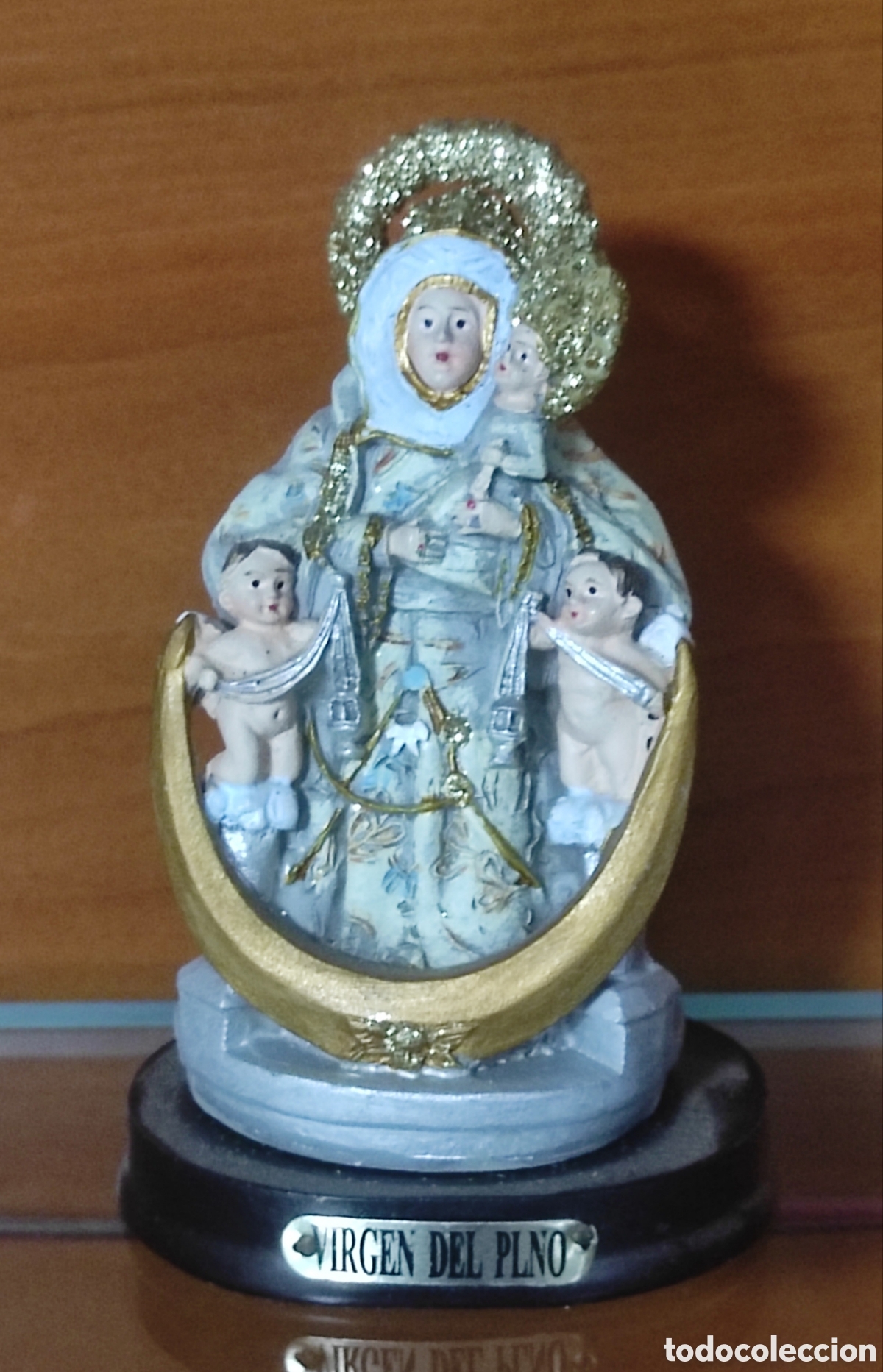 Arte: IMAGEN DE LA VIRGEN DEL PINO (PATRONA DE TEROR Y DI&Oacute;CESIS DE CANARIAS) - 9 cm.