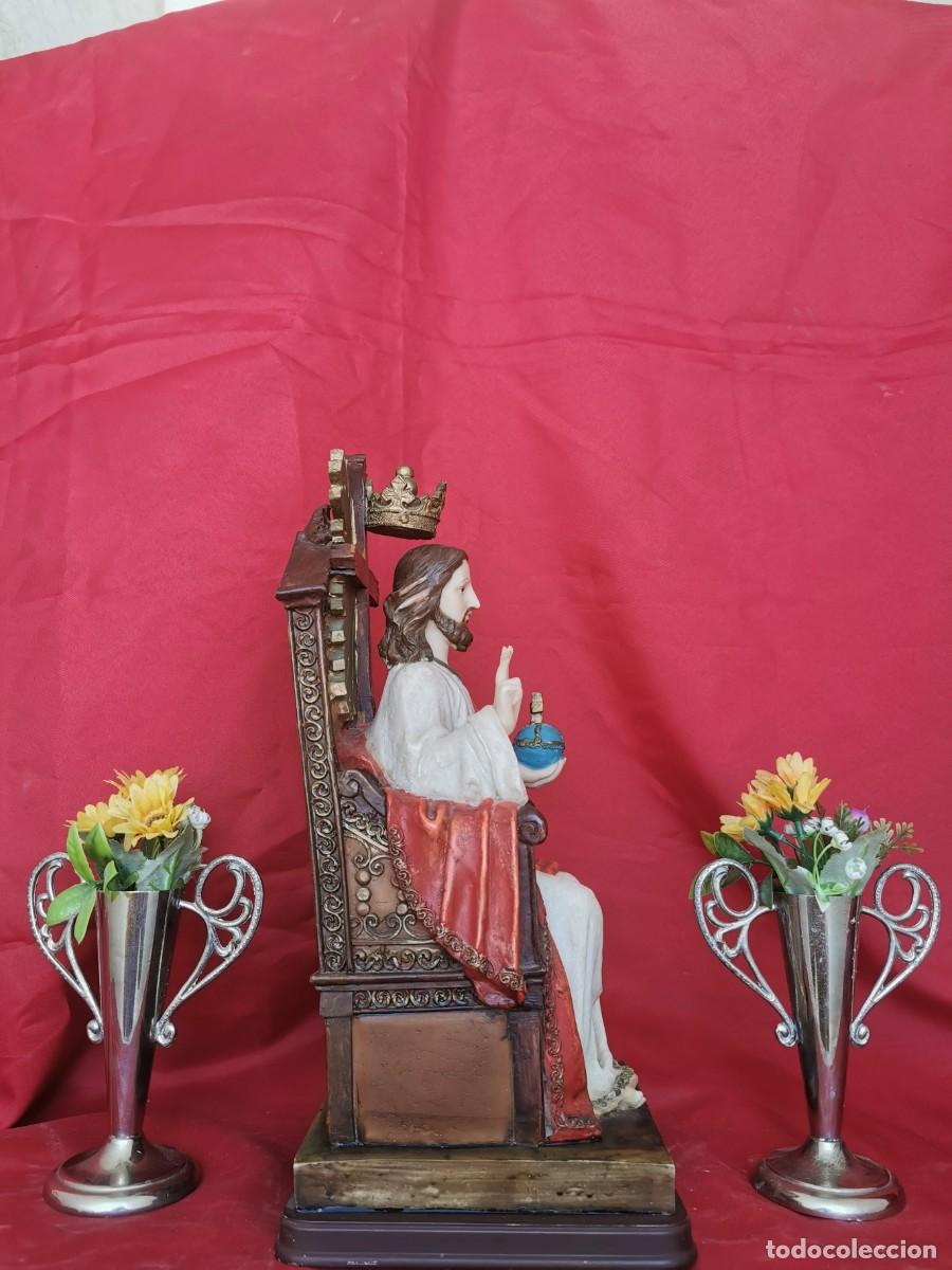 Arte: Cristo Rey Estatua 38cm - Foto 2