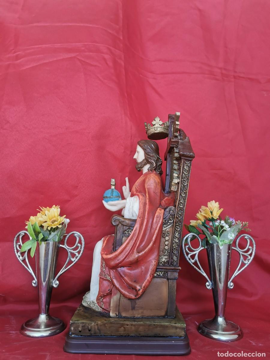 Arte: Cristo Rey Estatua 38cm - Foto 4