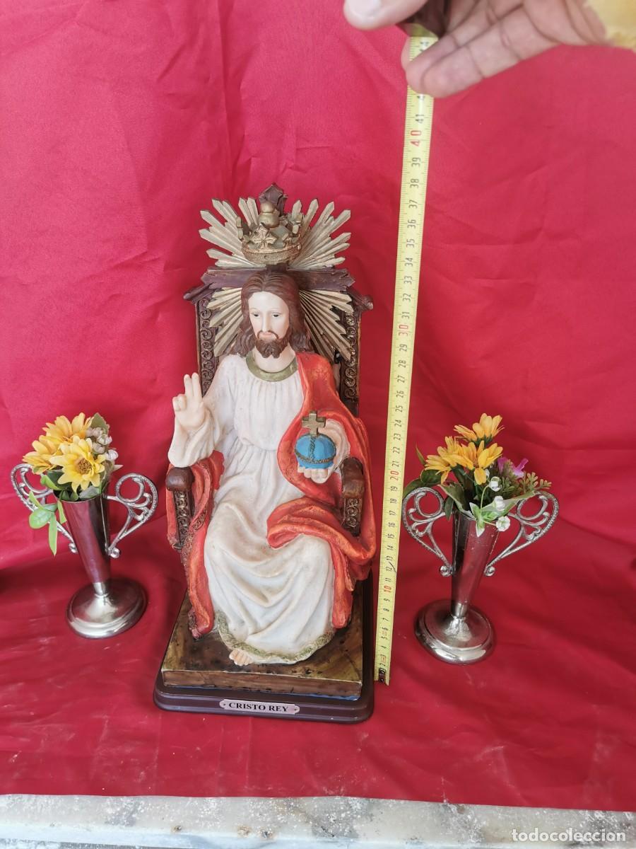 Arte: Cristo Rey Estatua 38cm - Foto 5