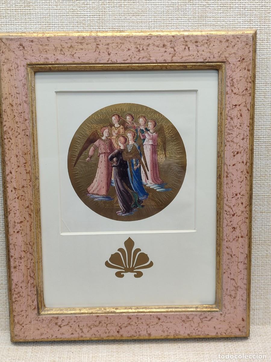 Arte: Grupo de &aacute;ngeles de Fra Angelico. Masterpieces in colour 1910. Plate I. cuadro