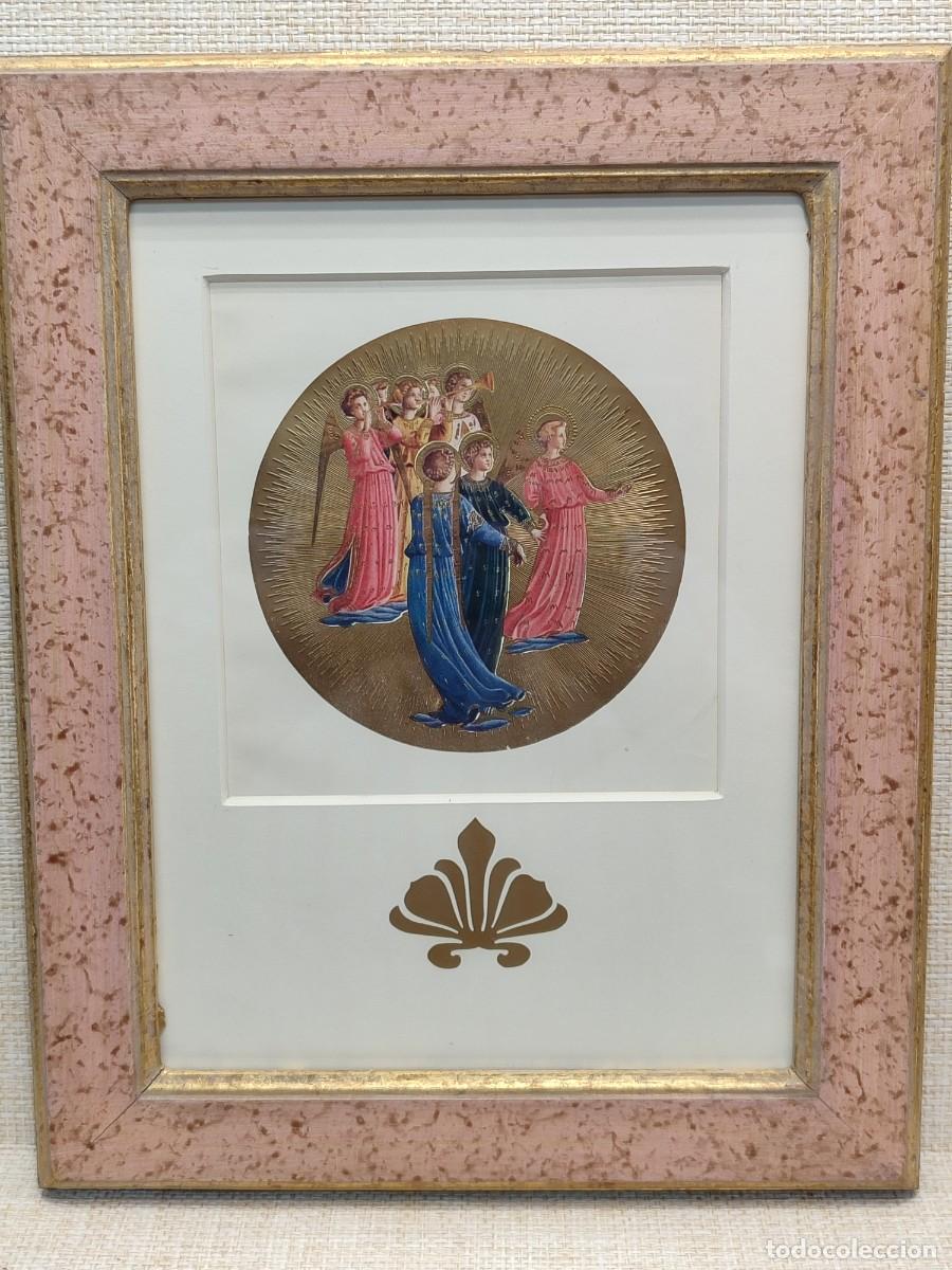 Arte: Detalle Coronaci&oacute;n de Fra Angelico. Masterpieces in colour 1910. Plate VI. cuadro