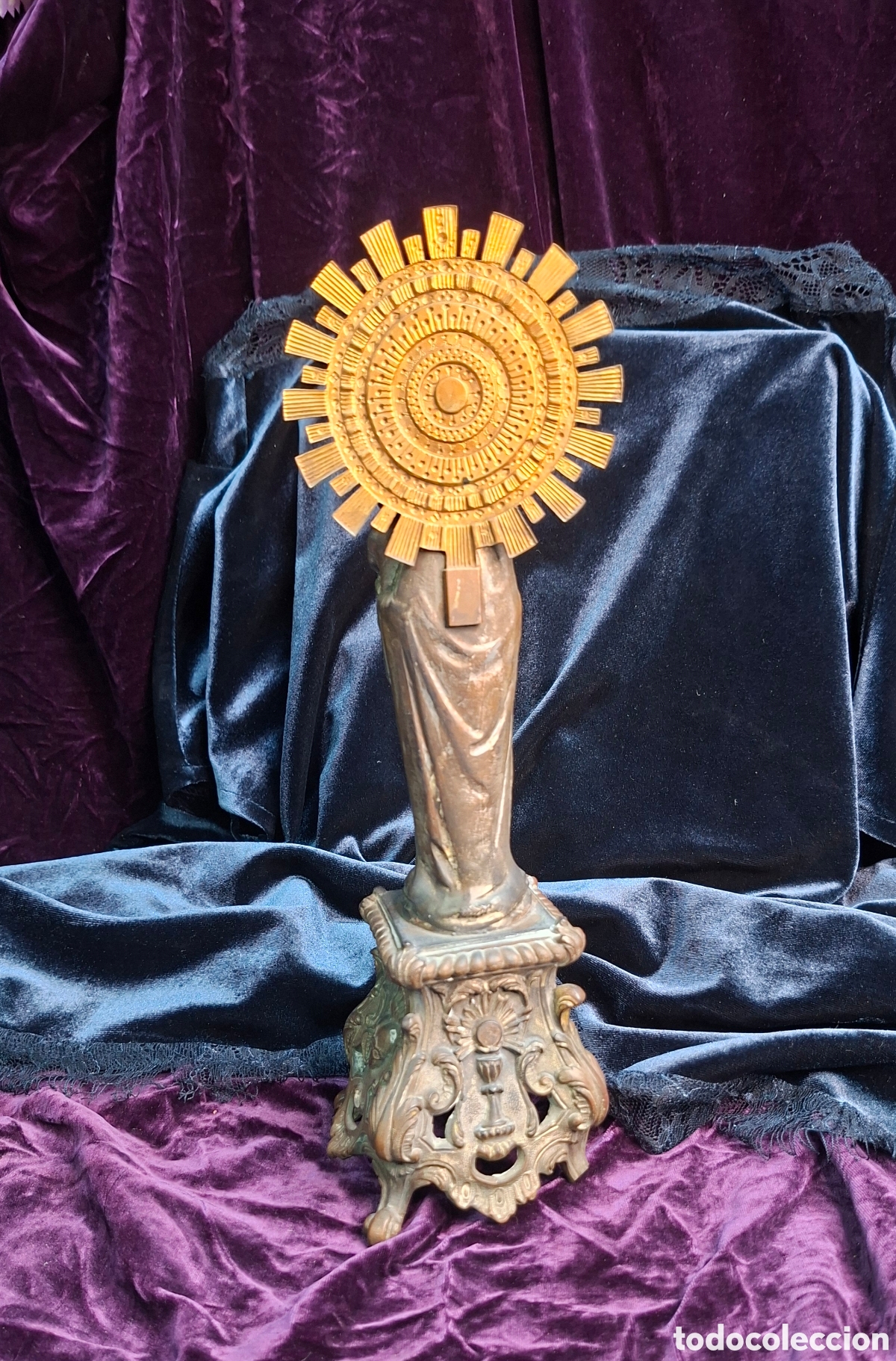 Arte: Virgen del Pilar en calamina y bronce - Foto 6