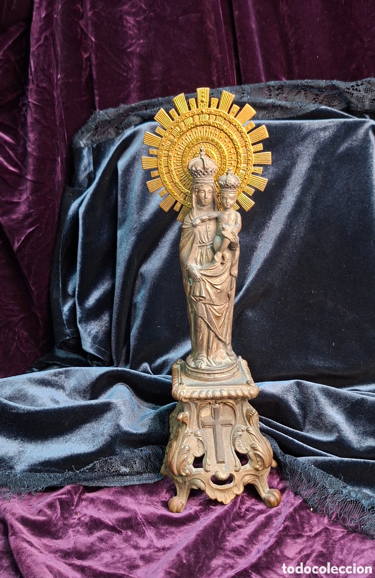 Arte: Virgen del Pilar en calamina y bronce - Foto 7