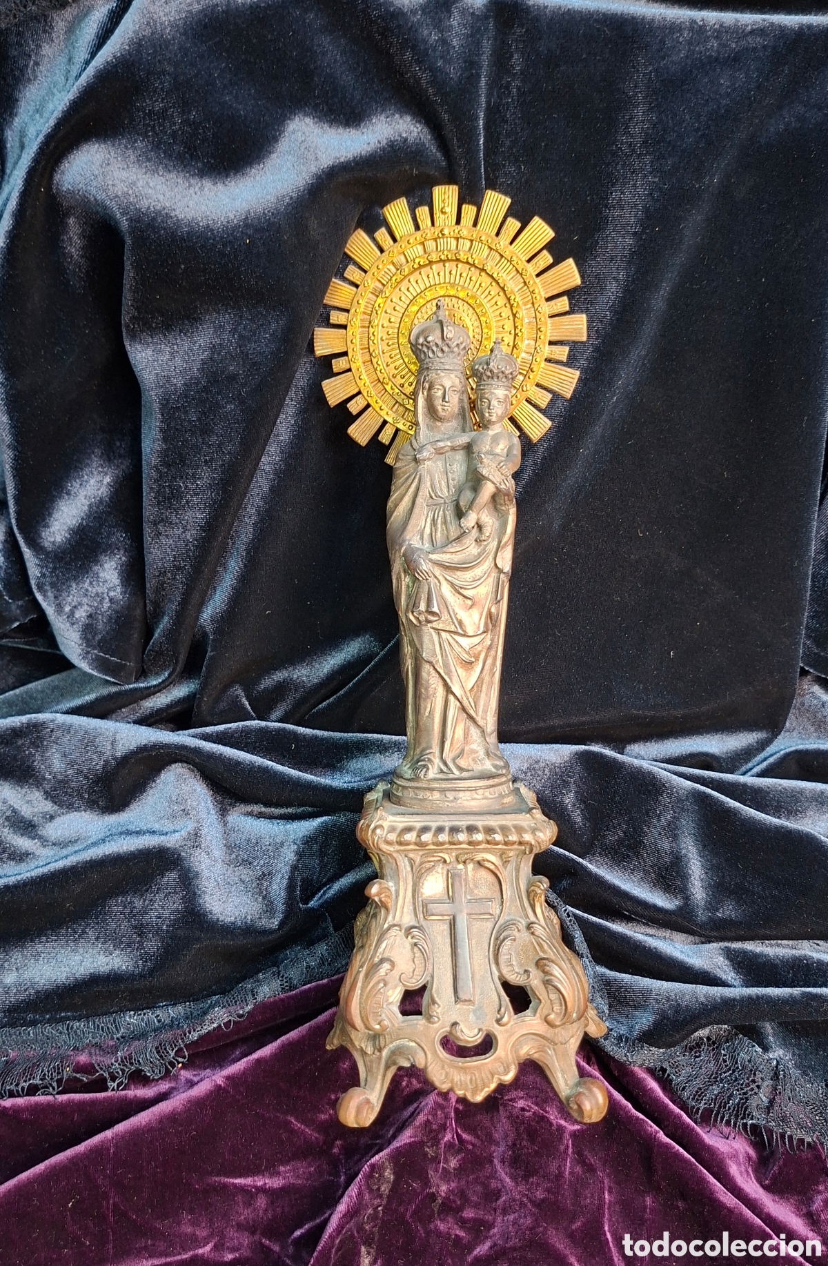 Arte: Virgen del Pilar en calamina y bronce - Foto 2