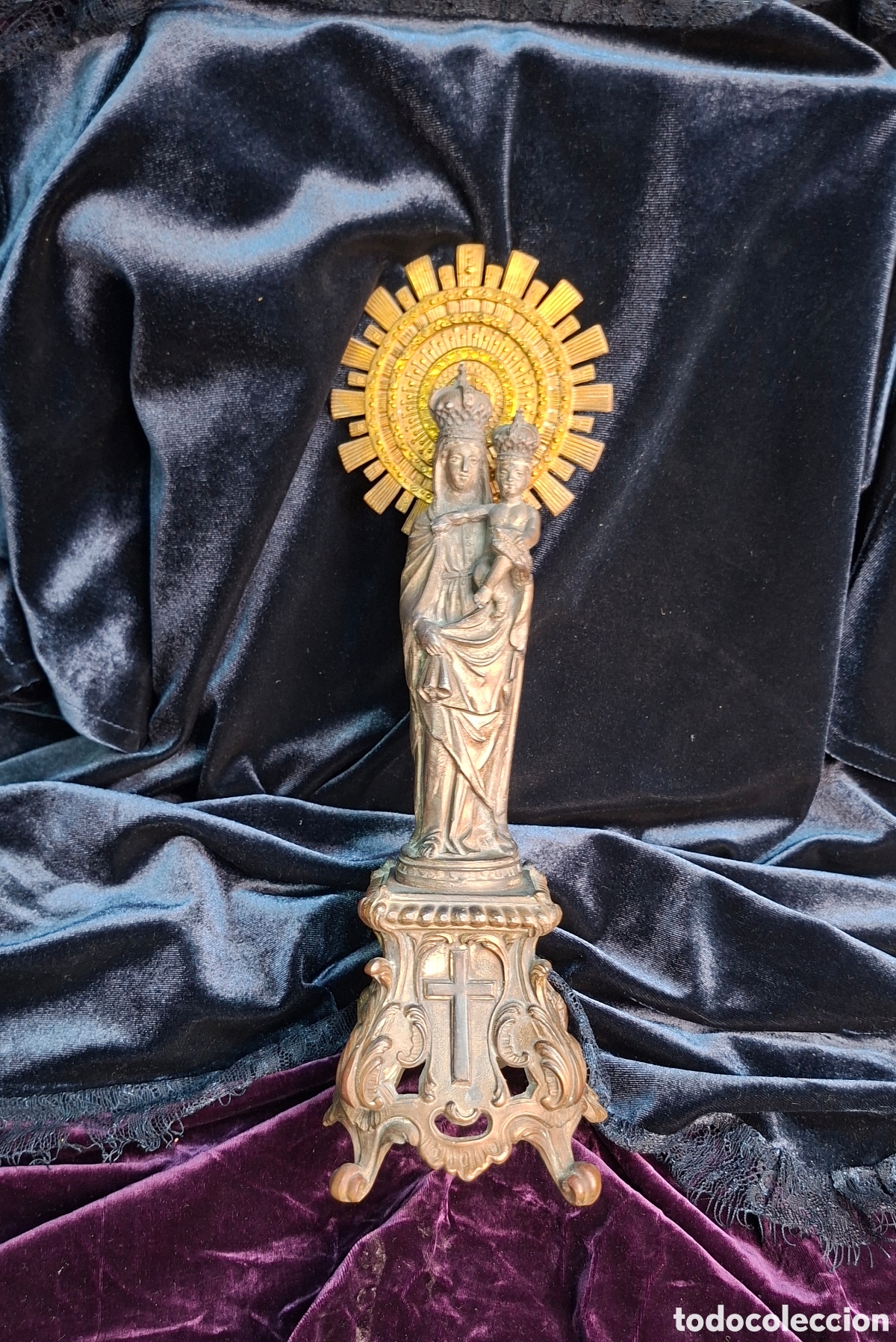 Arte: Virgen del Pilar en calamina y bronce - Foto 11