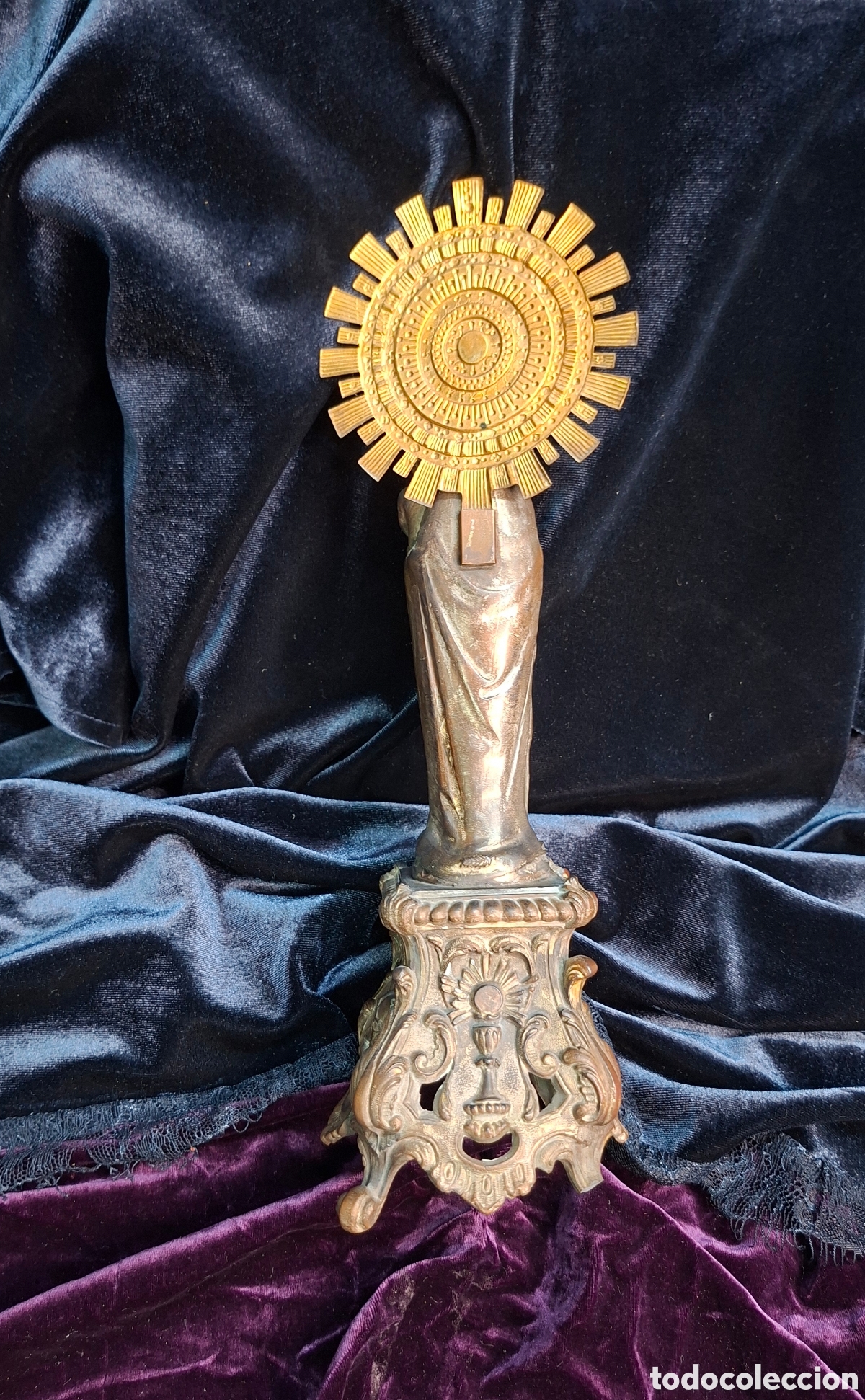 Arte: Virgen del Pilar en calamina y bronce - Foto 12