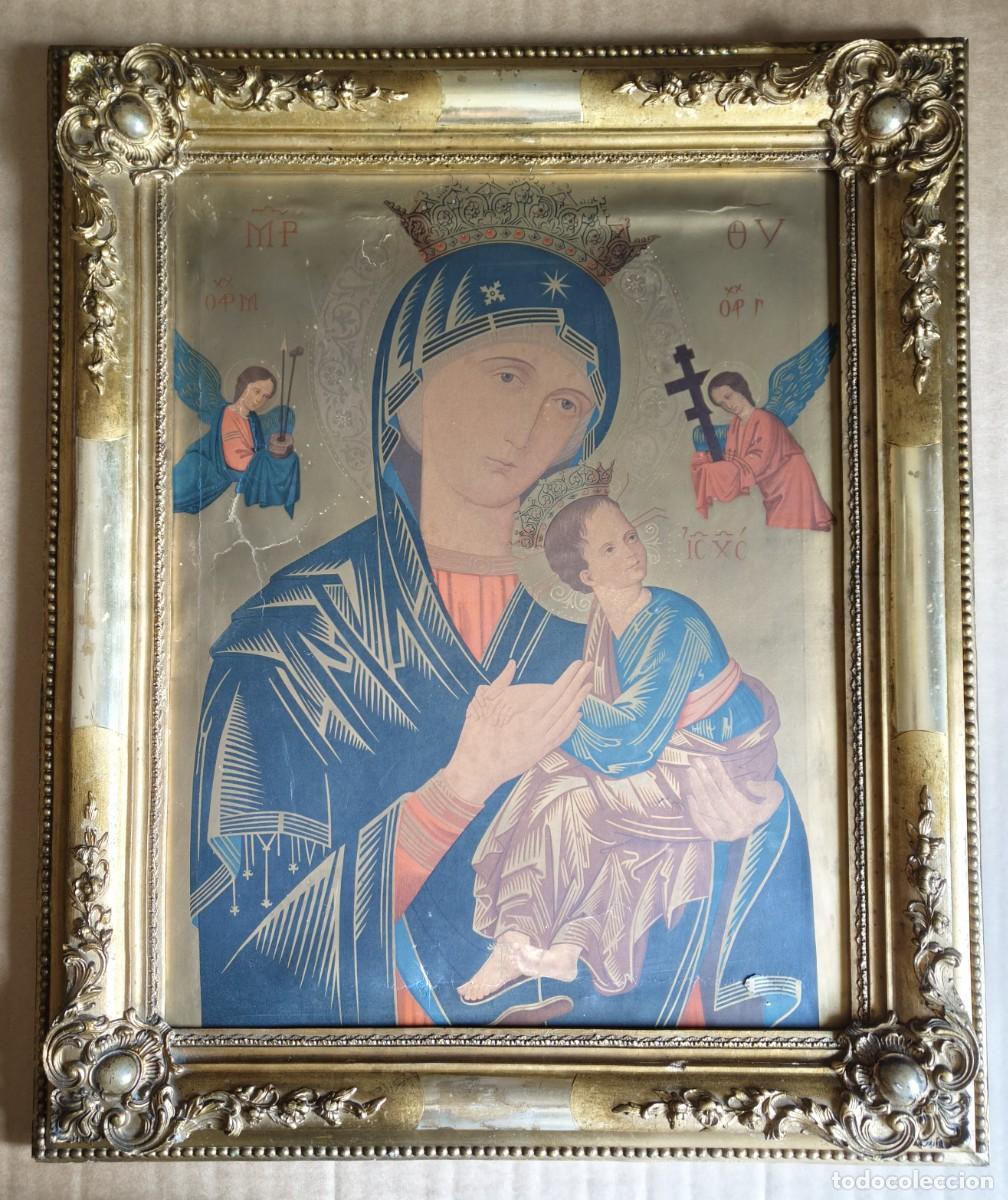 Arte: ICONO en lienzo / siglo XIX