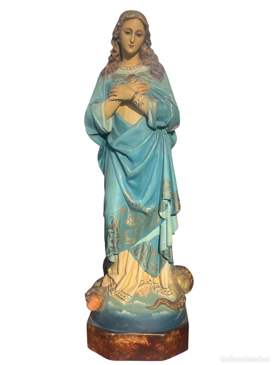 Arte: INMACULADA CONCEPCI&Oacute;N DE ESTUCO POLICROMADO 1940&rsquo;S