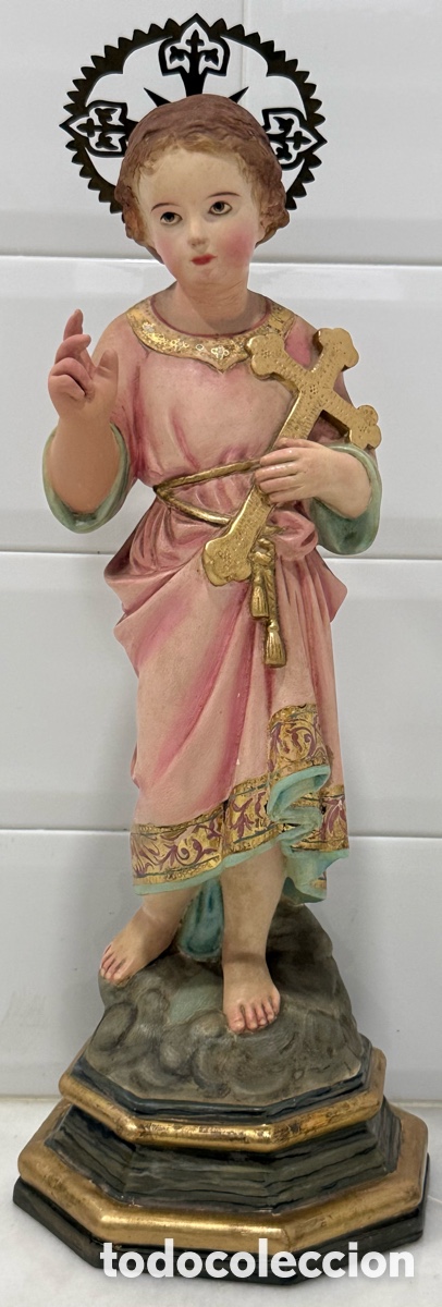 Arte: ANTIGUO SAGRADO CORAZ&Oacute;N JES&Uacute;S PAN ORO OLOT