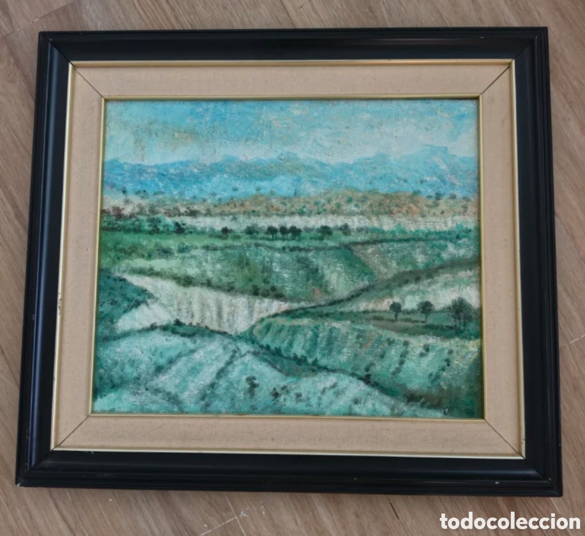 Arte: Pintura al &oacute;leo sobre lienzo de arpillera