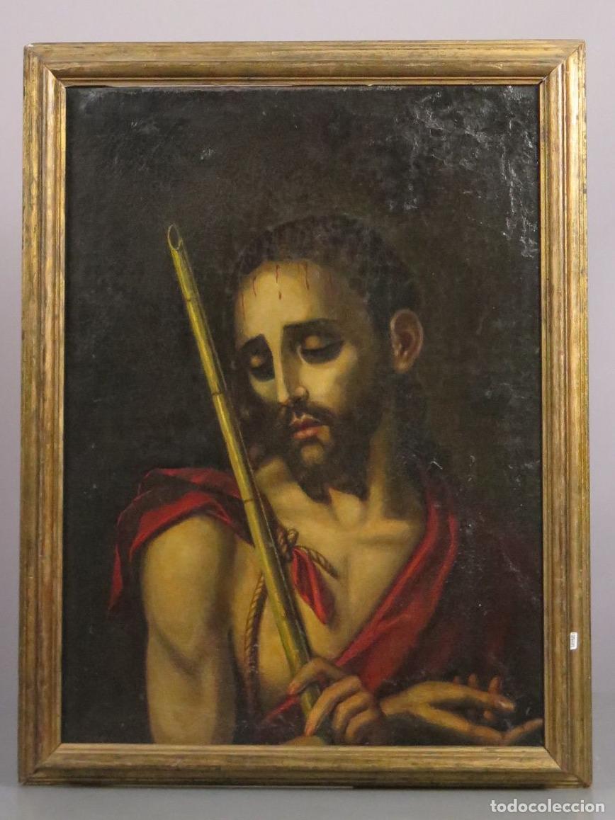 Arte: ECCE HOMO. SIGUIENDO MODELOS LUIS DE MORALES. SIGLO XVIII.