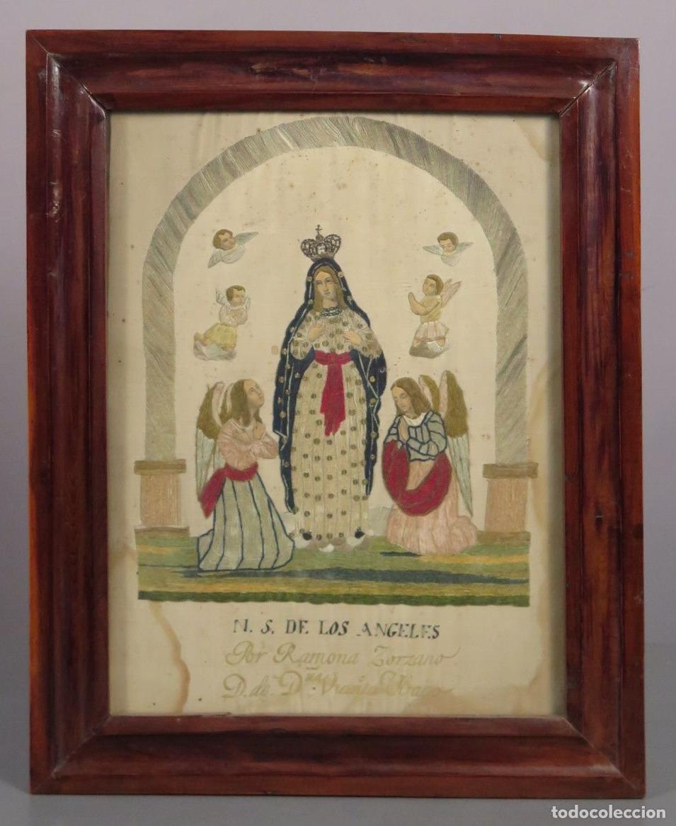 Arte: NTRA SRA DE LOS ANGELES. TRABAJO TEXTIL. SIGLO XIX
