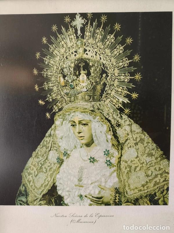 Arte: Cuadro Virgen Esperanza Macarena Marco Madera - Foto 2