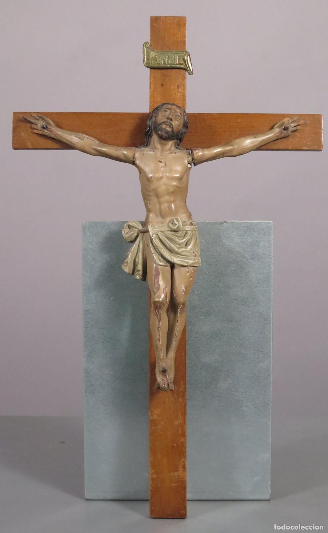 Arte: CRISTO EXPIRANDO. MADERA TALLADA. SIGLO XVIII