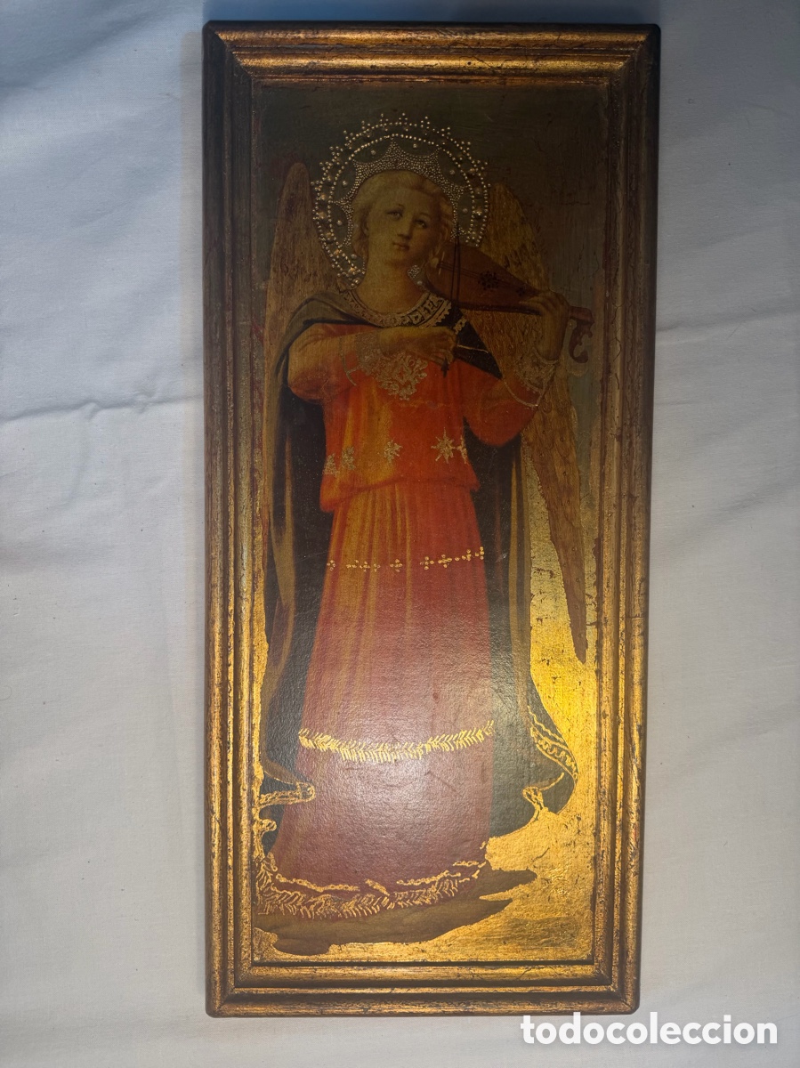 Arte: Tabla &ldquo;&aacute;ngel tocando rabel&rdquo;