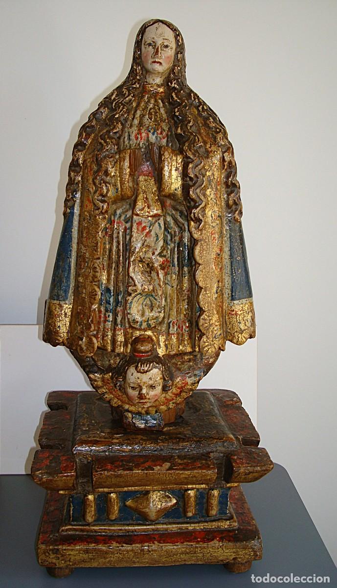 Arte: INMACULADA CONCEPCION ,TALLA DE MADERA PRICROMADA,CIRCULO GREGORIO FERNANDEZ.SIGLO XVII,BARROCO.