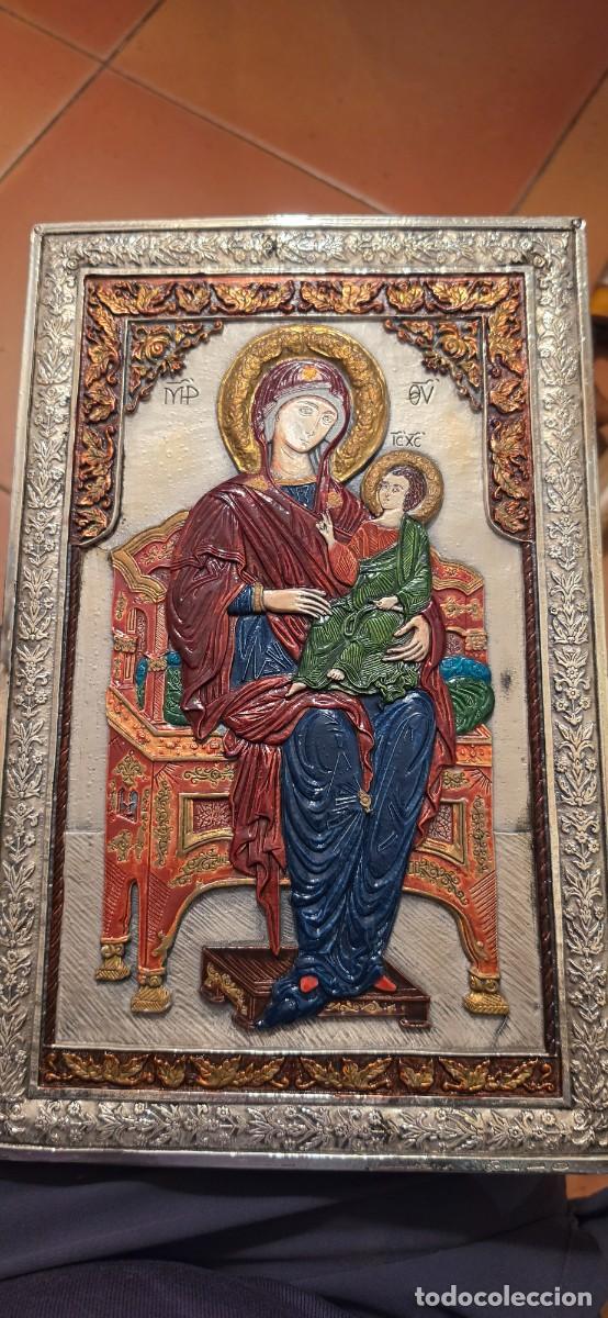 Arte: Precioso gran icono plata firmado Italia