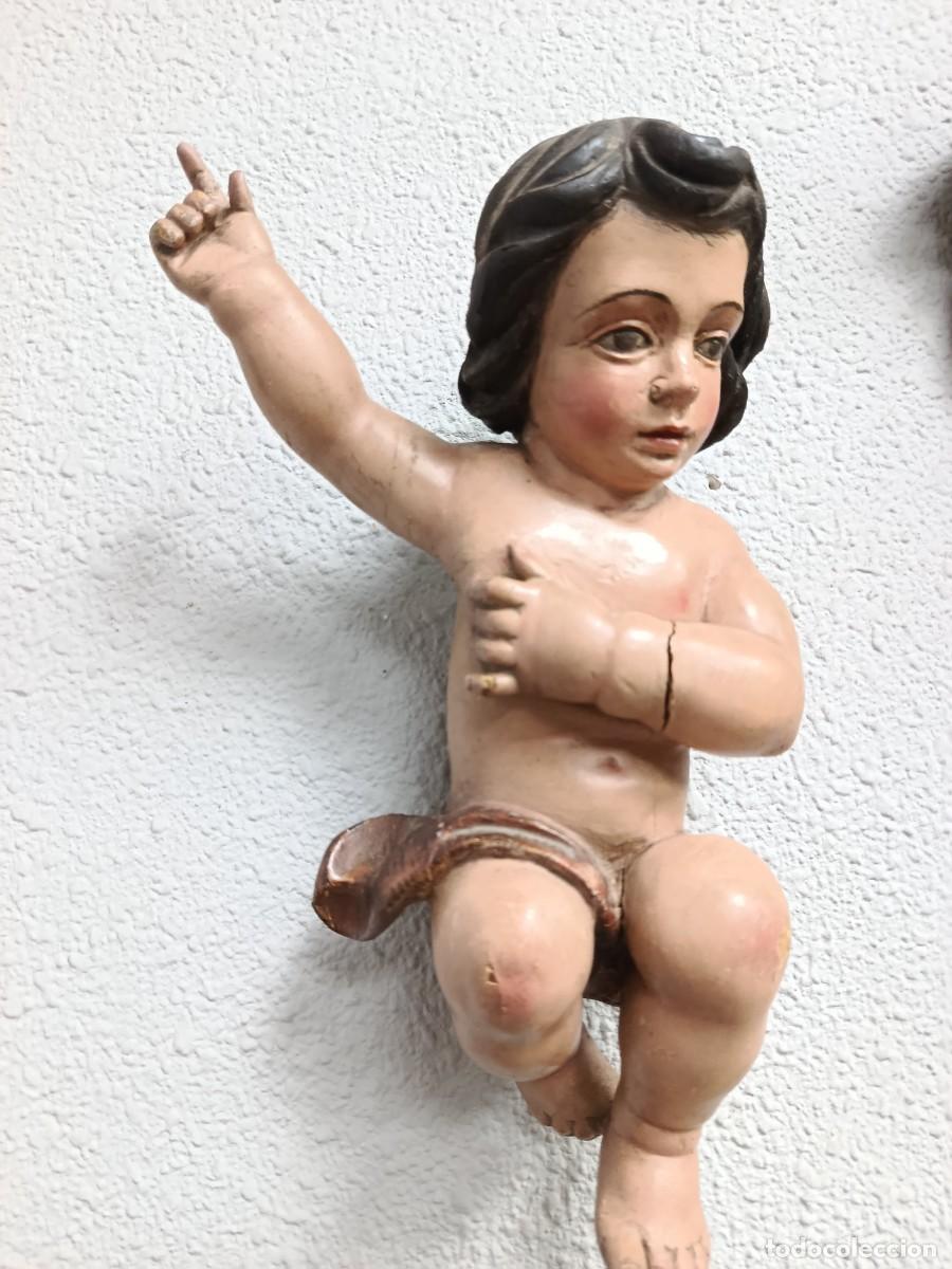 Arte: Escultura ni&ntilde;o Jes&uacute;s en talla,siglo XVIII-XIX