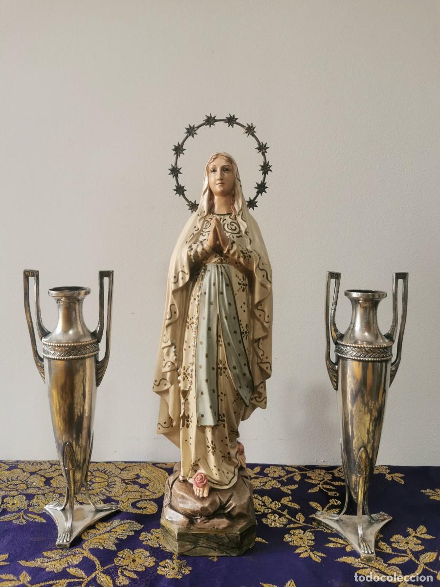Arte: Virgen de Lourdes 34cm