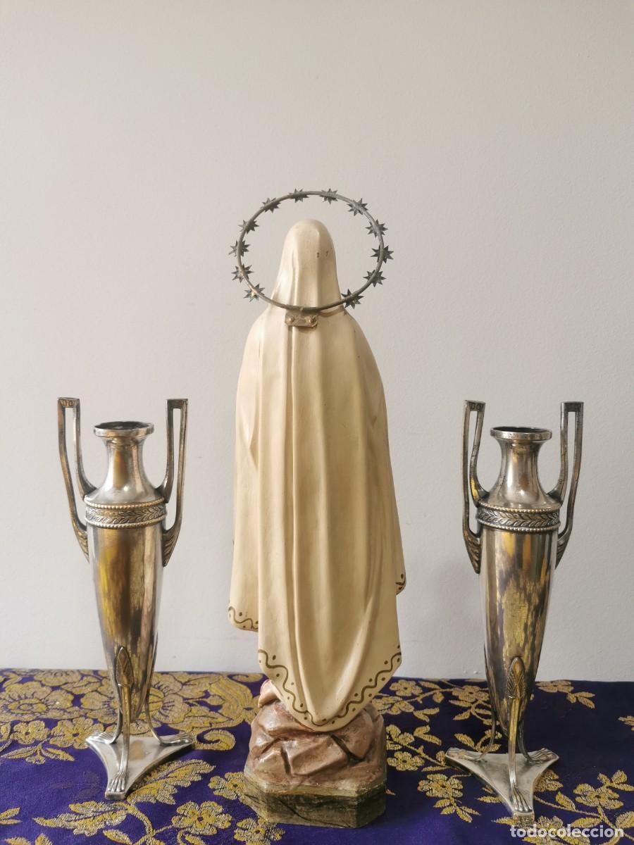 Arte: Virgen de Lourdes 34cm - Foto 3