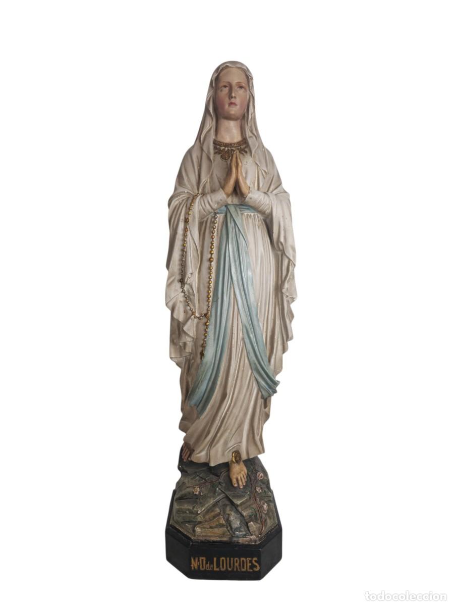 Kunst: Figura de la Madonna de Lourdes, circa 1900