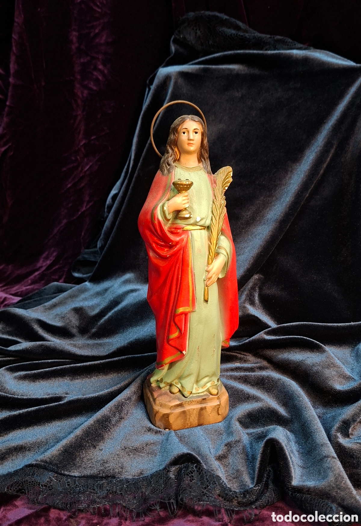 Arte: SANTA LUCIA EN YESO SIGLO XX
