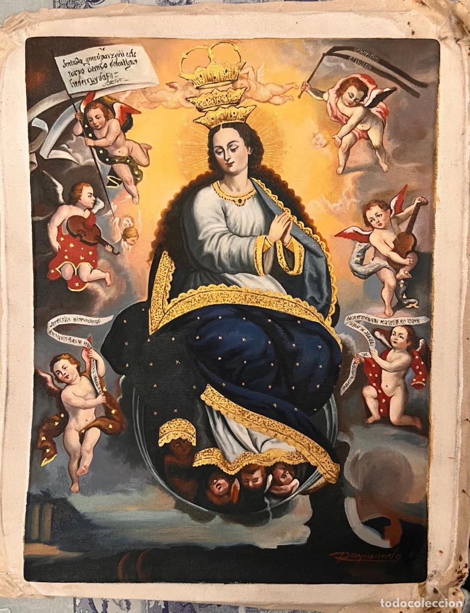 Arte: Inmaculada Concepci&oacute;n. &Oacute;leo sobre lienzo. 40x30cm.