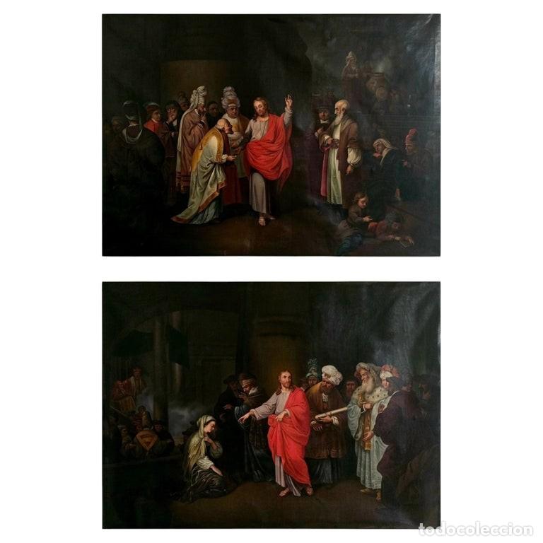 Art: Pareja de cuadros &laquo;Jes&uacute;s con los escribas&raquo;