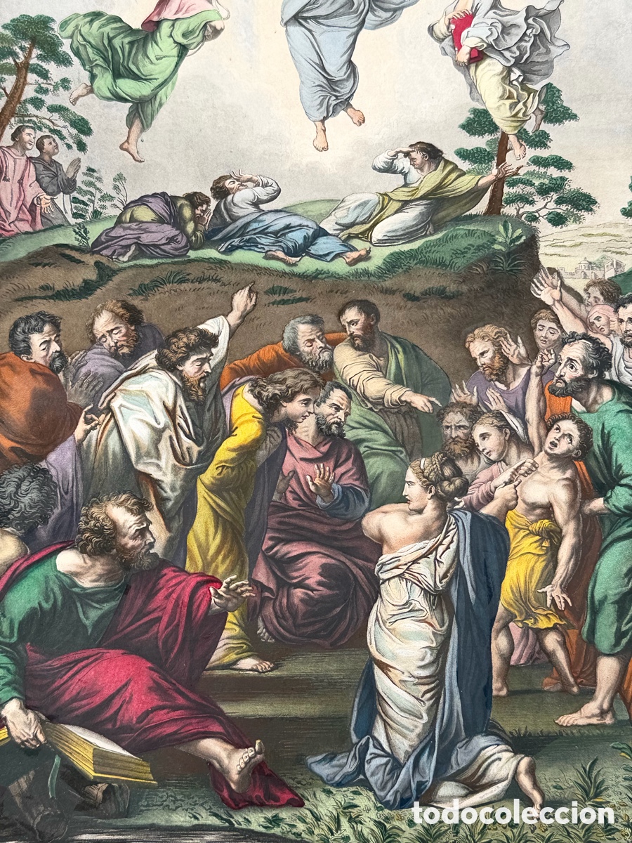 Arte: L&aacute;mina Religiosa Antigua - Foto 4