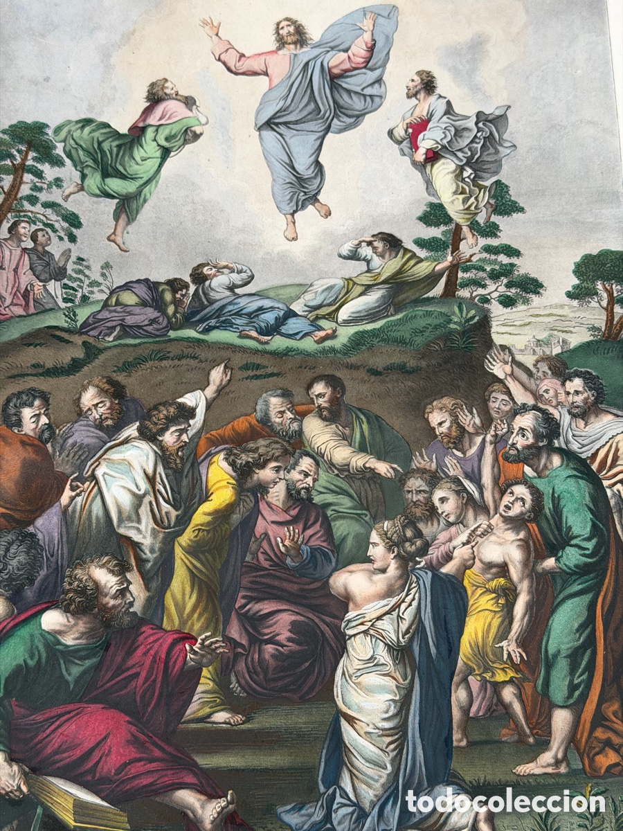 Arte: L&aacute;mina Religiosa Antigua - Foto 5
