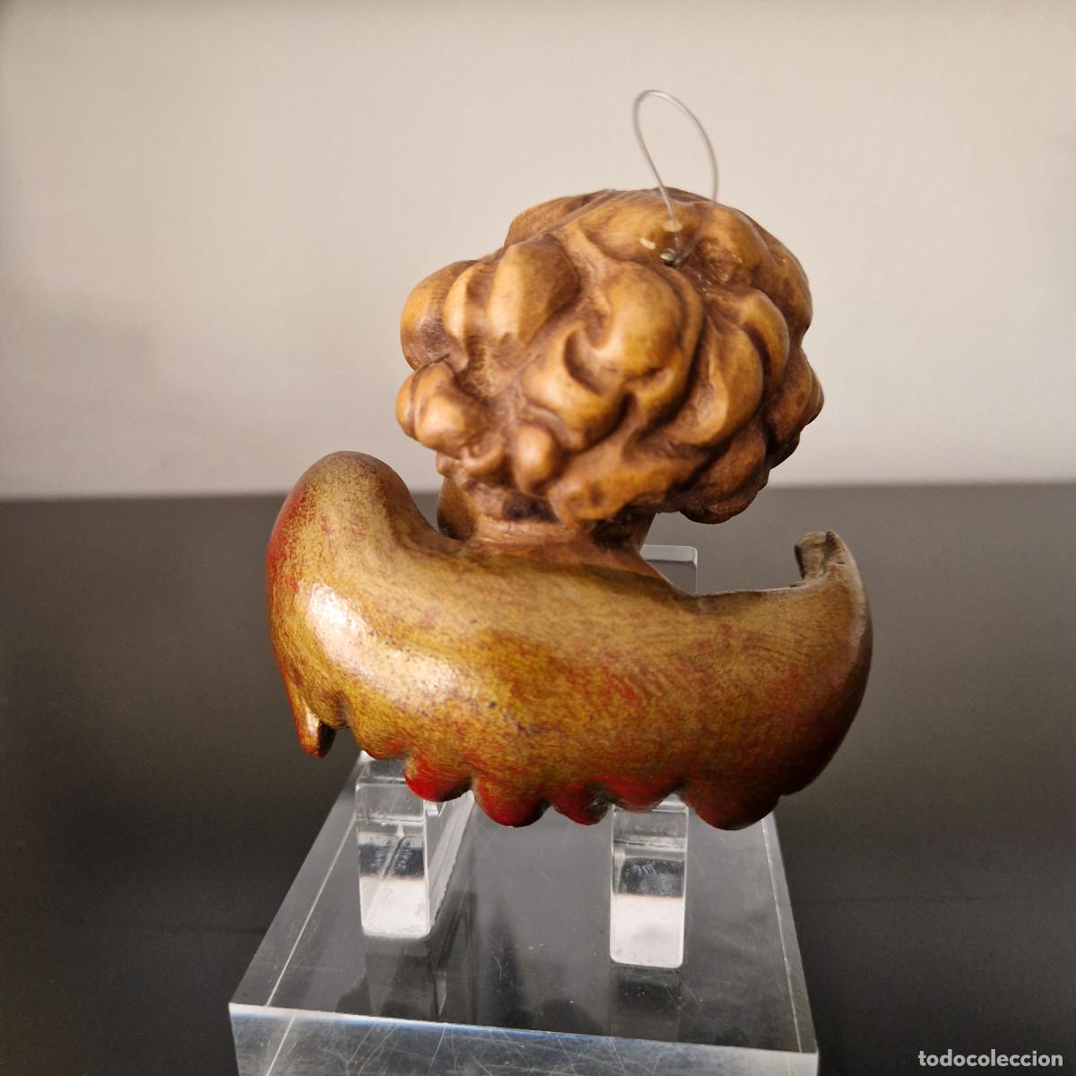 Arte: &Aacute;NGEL QUERUB&Iacute;N EN MADERA - Foto 4