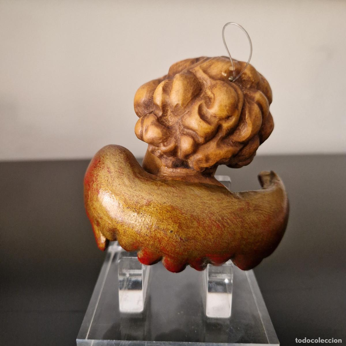 Arte: &Aacute;NGEL QUERUB&Iacute;N EN MADERA - Foto 8