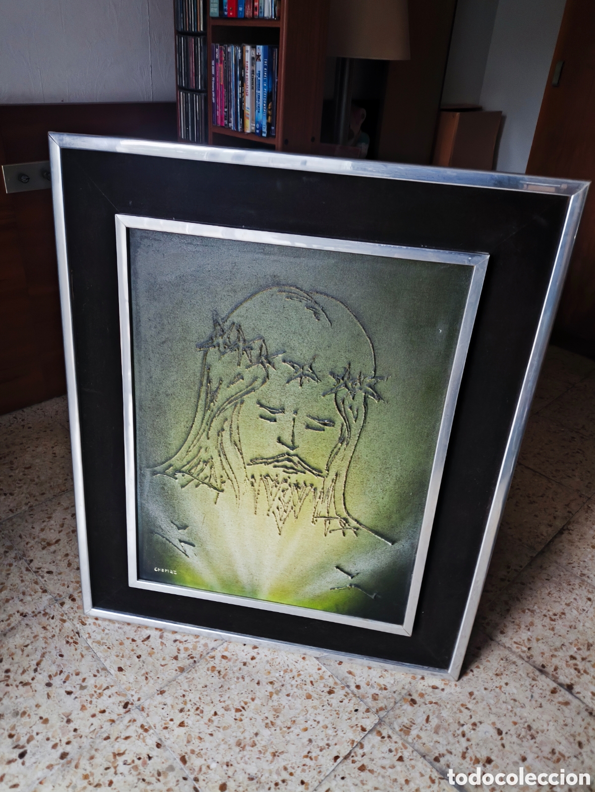 Arte: Cuadro de Jesucristo antiguo - Foto 3