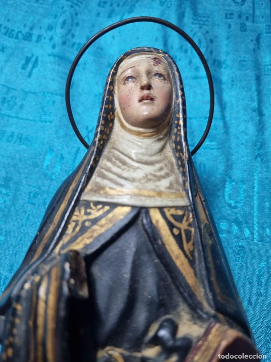 Arte: Santa Rita 30 cm. tallada en madera - IMAGEN OLOT