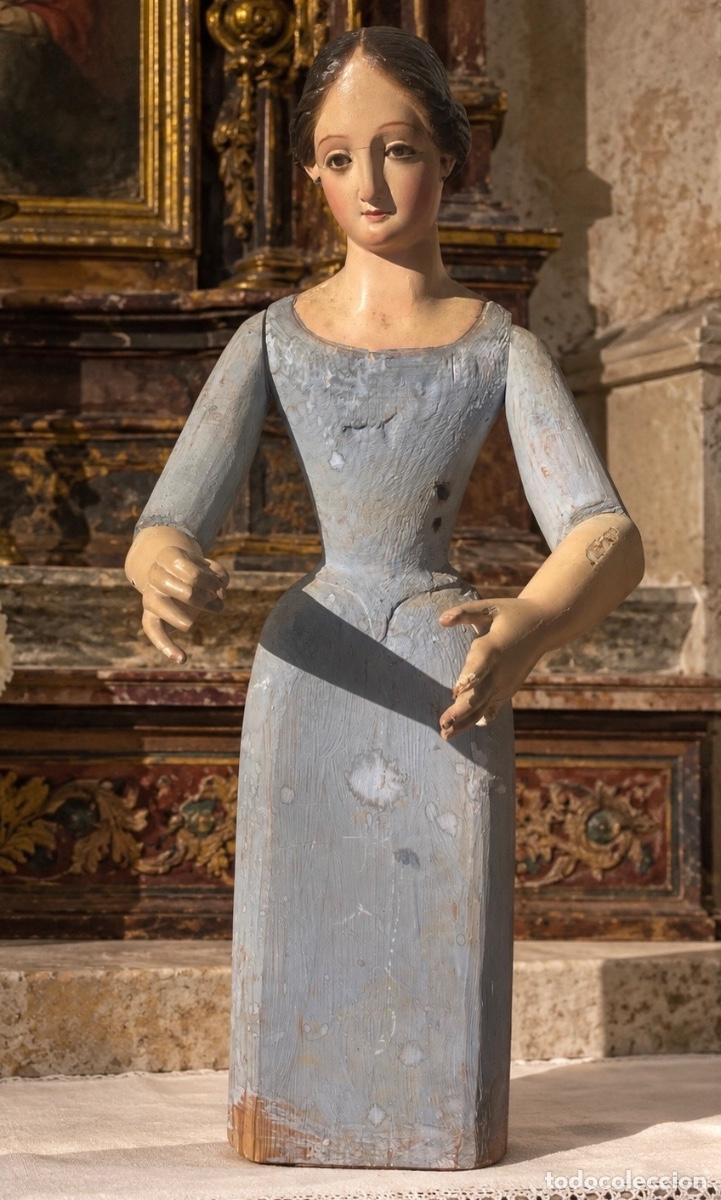 Arte: VIRGEN CAP I POTA VESTIDERA DE GRAN TAMA&Ntilde;O PRINCIPIOS DEL SIGLO XIX