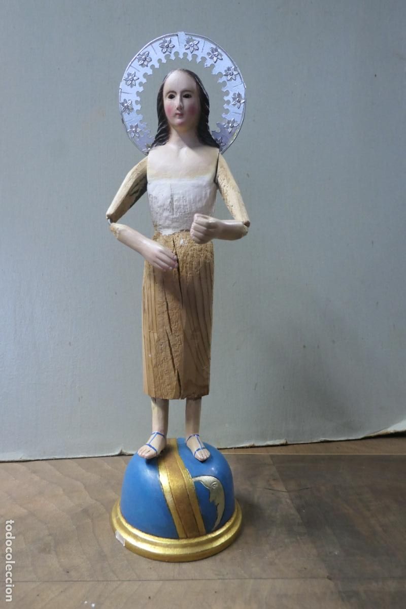 Arte: Imagen religiosa, Virgen Purisima cap y pota. Talla madera