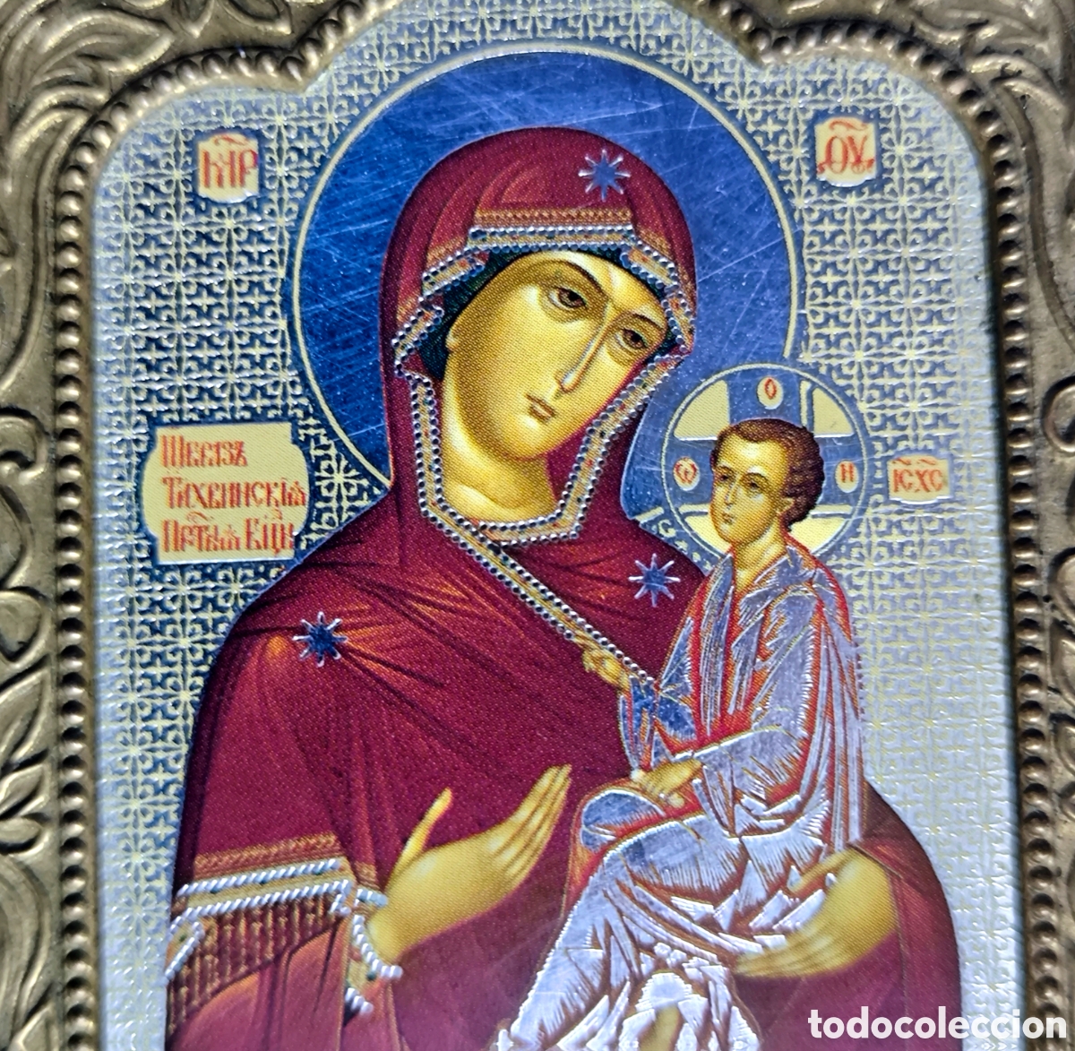 Arte: ICONO ORTODOXO VIRGEN CON NI&Ntilde;O - Foto 5