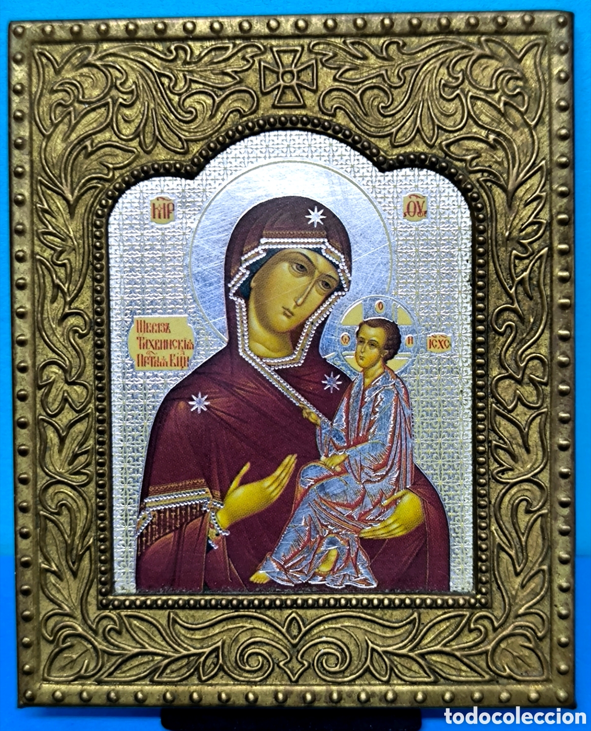 Arte: ICONO ORTODOXO VIRGEN CON NI&Ntilde;O - Foto 1
