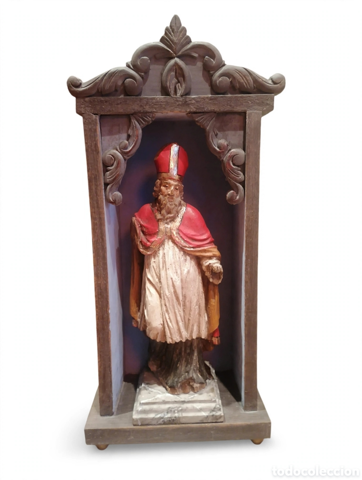 Arte: Figura de San Nicol&aacute;s con capilla - Foto 1