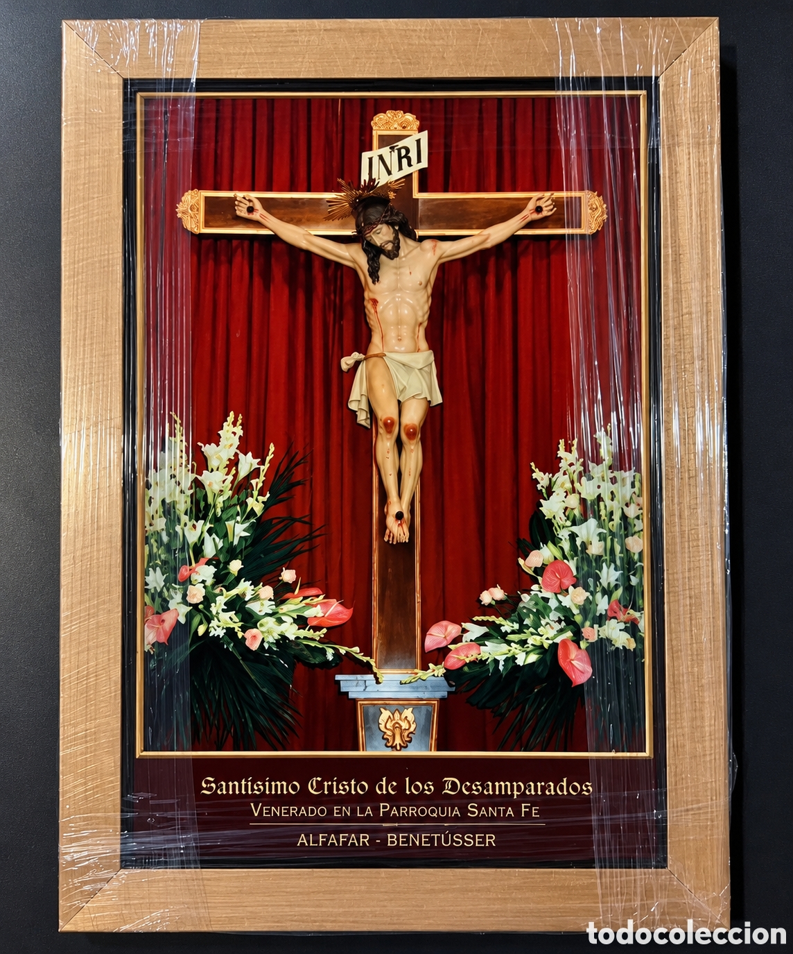 Arte: Cuadro cer&aacute;mico Sant&iacute;simo Cristo de los Desamparados - Alfafar Benet&uacute;sser - Valencia