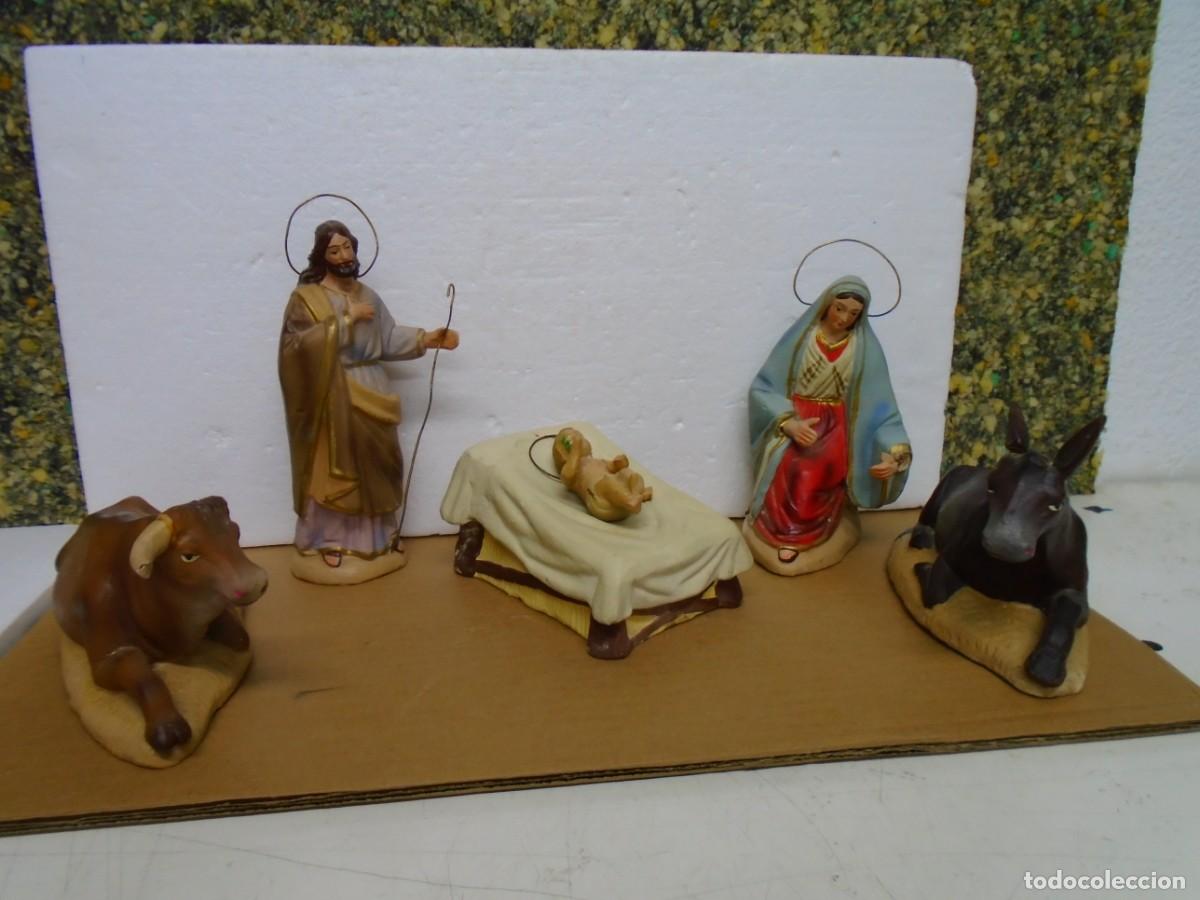 Arte: ANTIGUO MISTERIO O NACIMIENTO PARA EL BELEN EN TERRACOTA(BARRO COCIDO)GRAN TAMA&Ntilde;O.VER FOTOS.