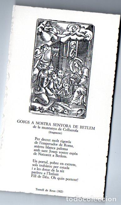 Arte: GOIGS A NOSTRA SENYORA DE DE BETHLEM DE LA MINTANYA DE COLLCEROLA (FACSIMIL, 1979)