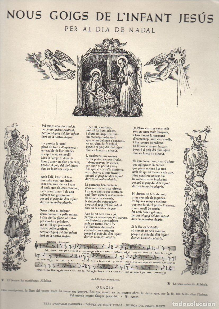 Arte: NOUS GOIGS DE L'INFANT JES&Uacute;S (TORRELL DE REUS, 1966)