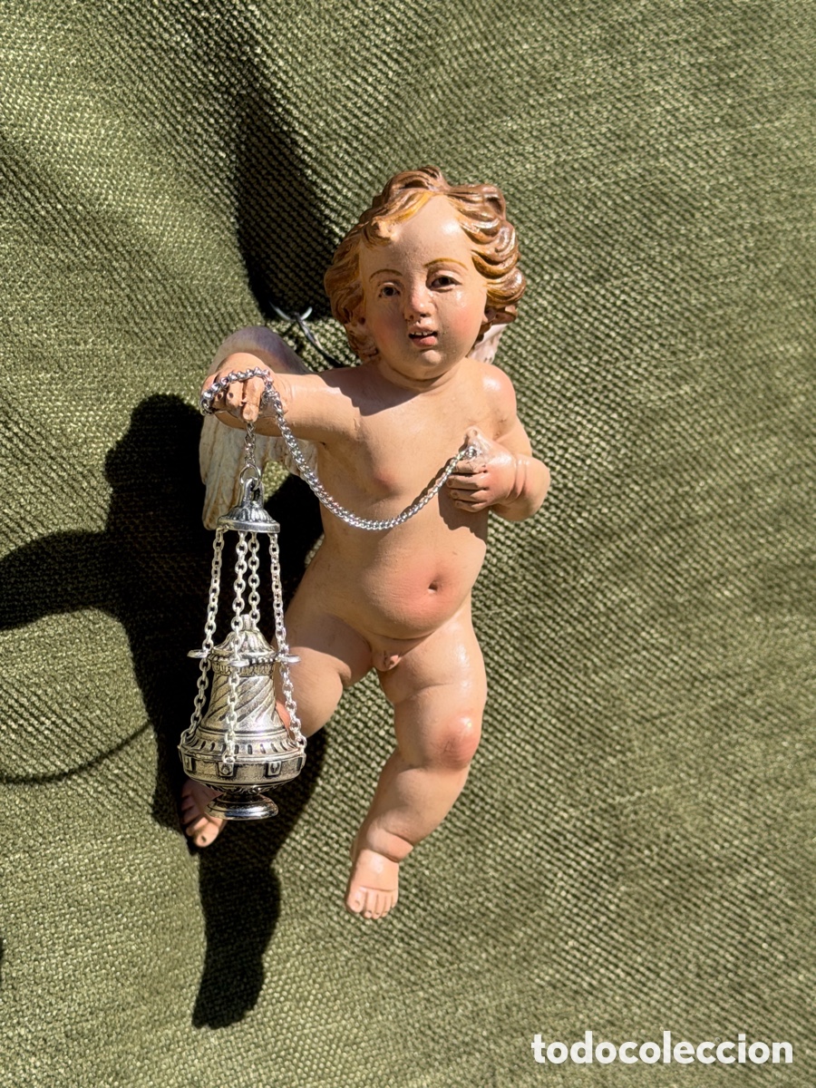 Arte: Querub&iacute;n / Putti con inciensario. - Foto 5