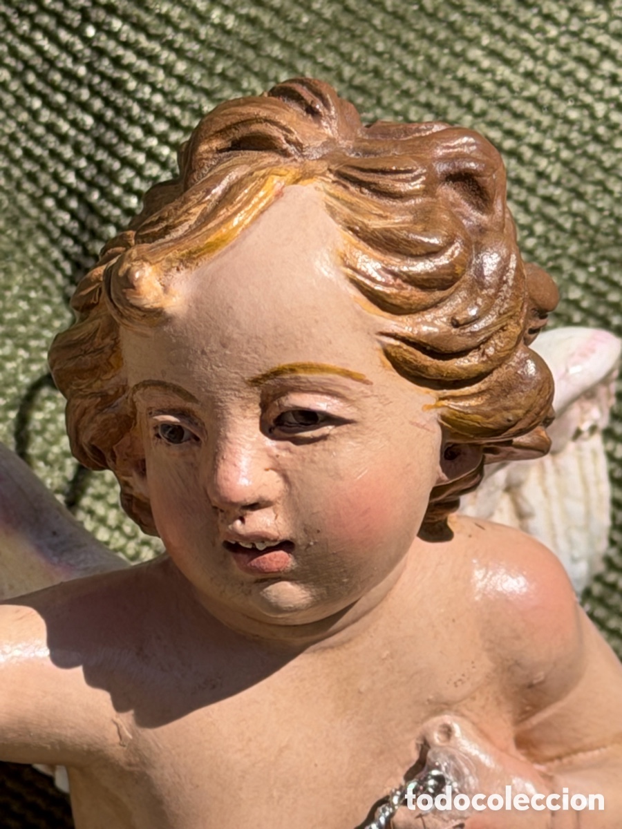Arte: Querub&iacute;n / Putti con inciensario. - Foto 6