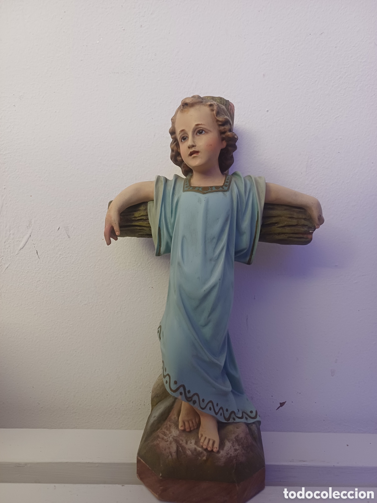 Arte: NI&Ntilde;O JES&Uacute;S PASIONARIO 40 CM OLOT ESTADO EXCELENTE