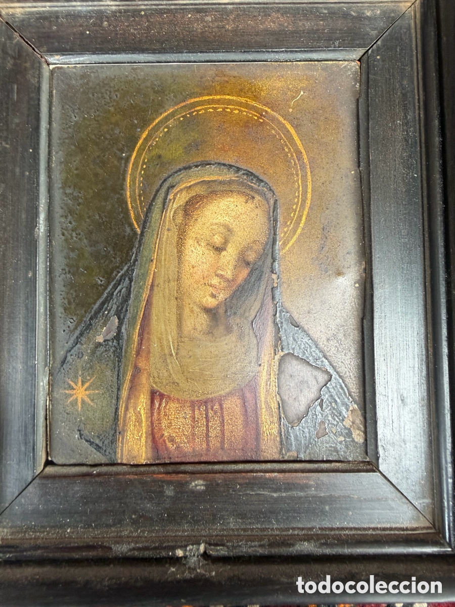 Arte: &Oacute;leo cobre XVII/xviii miniatura