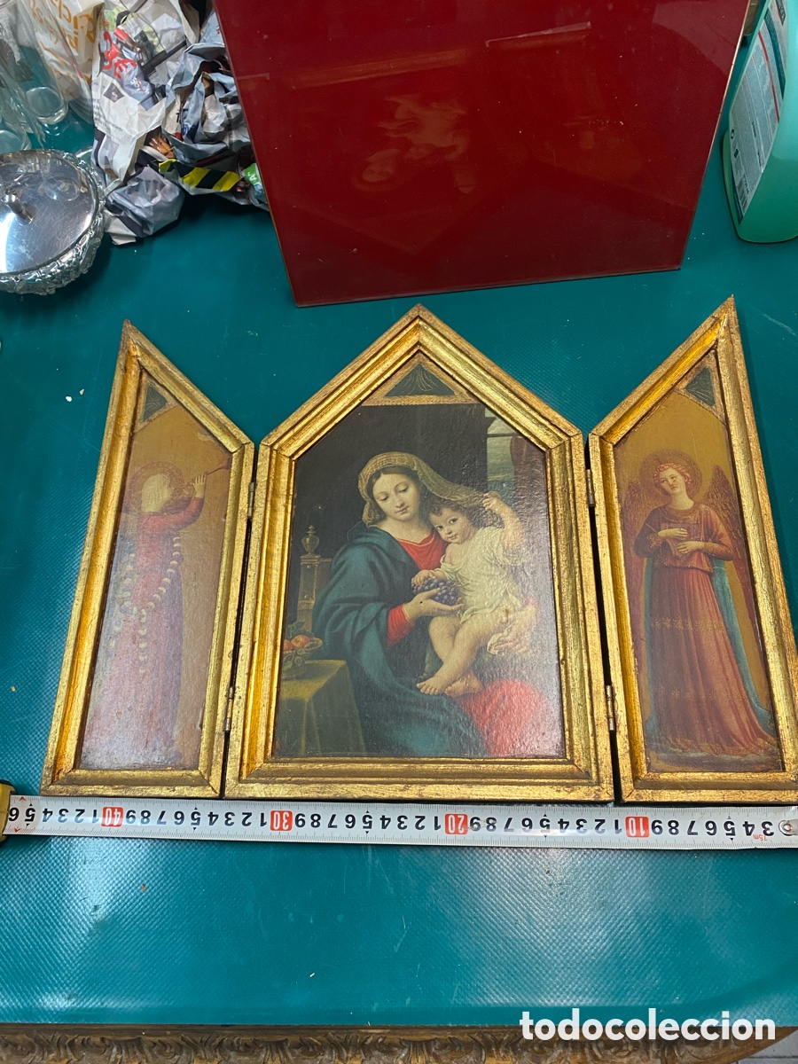 Arte: Tr&iacute;ptico religioso antiguo